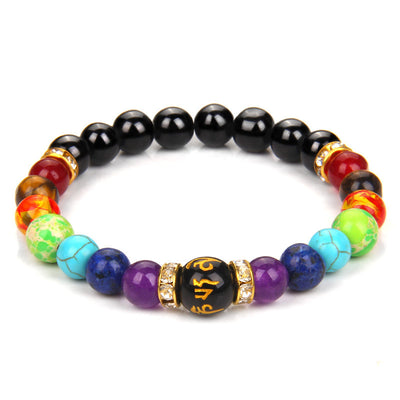 Pulsera de Chakras con Piedra Volcánica Natural para Yoga y Energía - Image 12