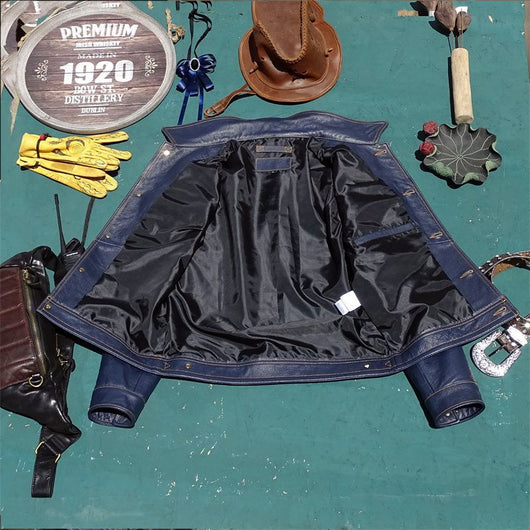 Chaqueta de Cuero Genuino Estilo Motociclista Premium - Image 4