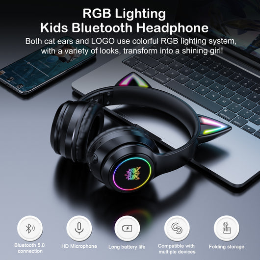 Auriculares Gaming ONIKUMA B90 con RGB y Bluetooth - Image 3