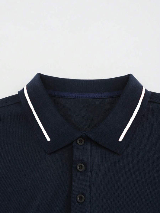 Camisa Casual Transpirable de Manga Corta para Negocios y Commuting - Image 27