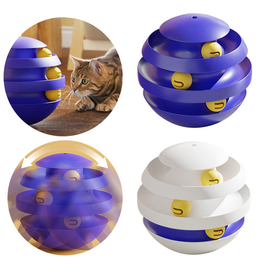 Torre Interactiva para Gatos con Plataforma Giratoria y Pelota - Juguete Entrenamiento Felino - Image 13