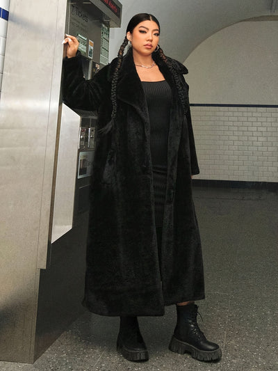 Abrigo Largo Elegante Estilo Europeo y Americano para Mujer - Image 14