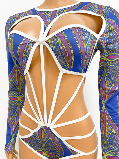 Bodysuit Manga Larga Calado con Estampado Digital - Image 10
