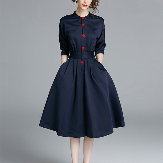 Vestido Ejecutivo Mujer Otoño Primavera - Falda Blusa OL Elegante - Image 8