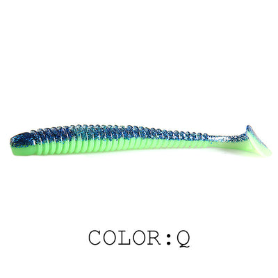 Señuelo de Pesca Luya Soft Fish con Cola T Bicolor y Sal - Image 17