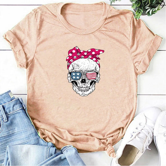 Playera Estampada Casual de Cuello Redondo - Image 20