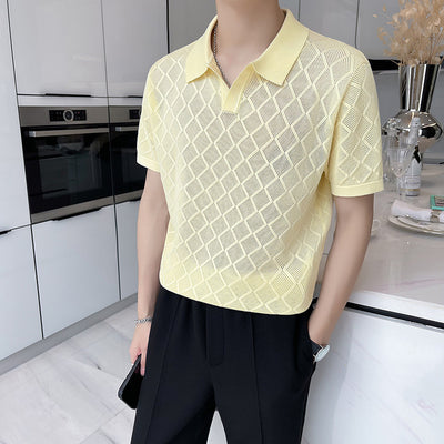Playera Transpirable Estilo Hong Kong con Cuello Solapa Hueco - Image 3