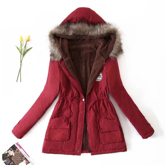Chaqueta Acolchada Talla Grande Otoño-Invierno con Capucha - Image 45