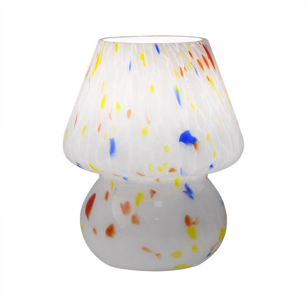 Lámpara de Mesa Hongo de Vidrio Artesanal