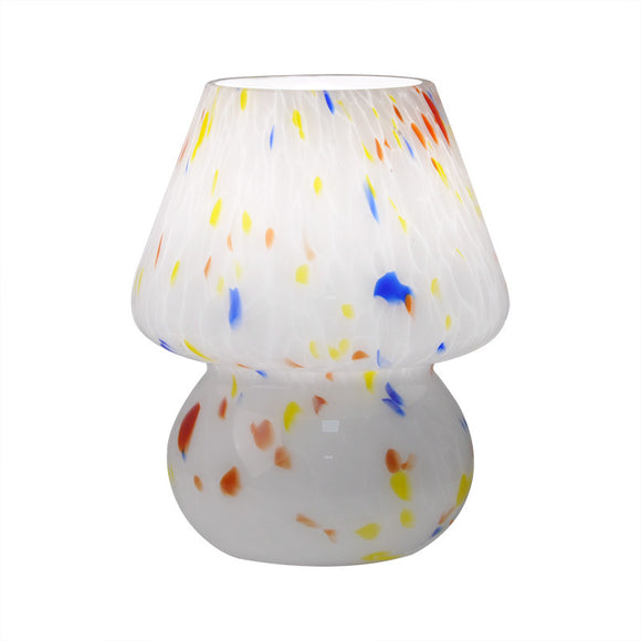 Lámpara de Mesa Hongo de Vidrio Artesanal