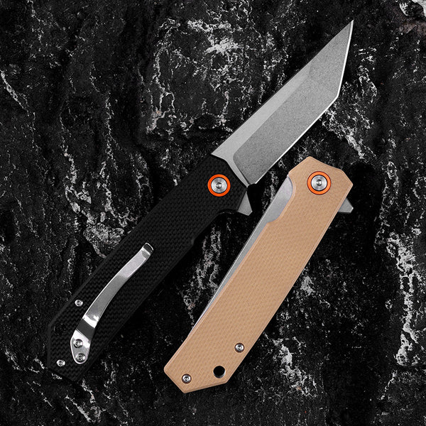 Cuchillo Plegable Portátil de Alta Dureza con Mango G10