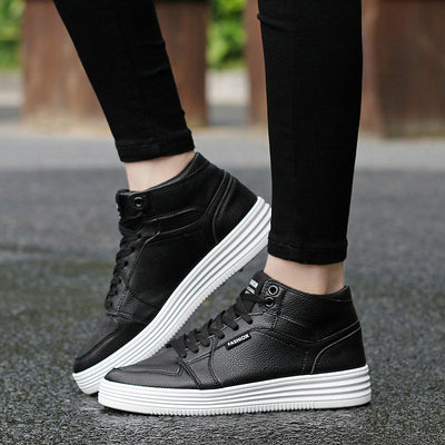 Zapatillas Blancas Altas para Hombre con Cierre de Correa - Image 11