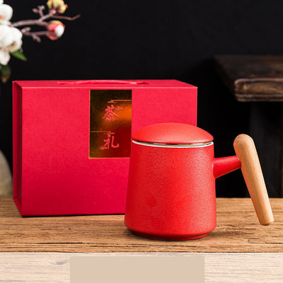 Taza de Oficina de Cerámica con Filtro de Té e Infusor Integrado