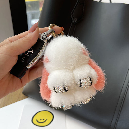 Llavero Colgante Conejo Peluche Mink Red Viral - Image 19