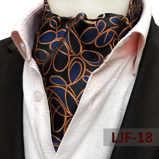 Bufanda Jacquard de Poliéster Estilo Británico para Hombre - Image 23