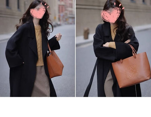 Abrigo Socialite de Moda Otoño-Invierno Largo hasta la Rodilla - Image 25