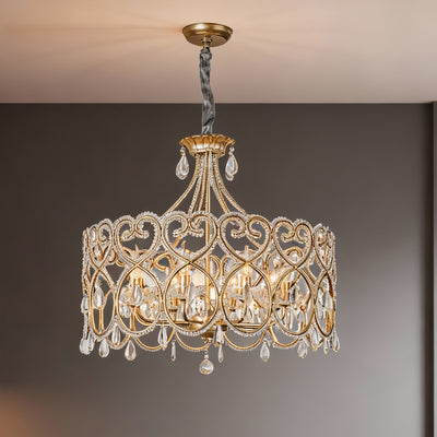 Lámpara de Araña de Cristal Envejecido - Lujo Francés para Sala de Estar - Image 20