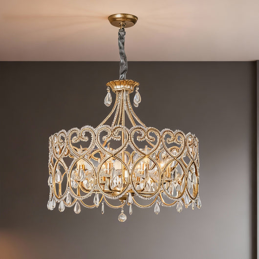Lámpara de Araña de Cristal Envejecido - Lujo Francés para Sala de Estar - Image 20