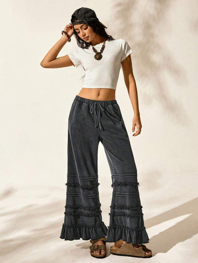 Pantalones Anchos Vintage Efecto Desgastado - Estilo Casual Verano - Image 13