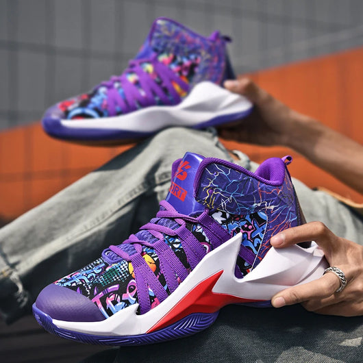 Zapatillas de Baloncesto Blancas Altas para Hombre - Image 16