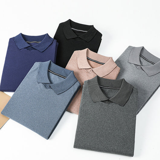 Camiseta Térmica Básica de Color Liso para Hombre - Image 3