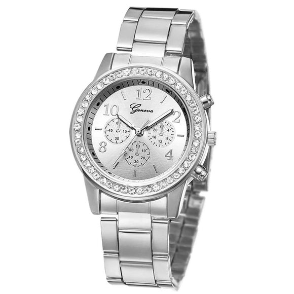 Conjunto de Lujo Combinable con Diamantes y Brillantes Grandes para Mujer - Caja de Cinco Piezas