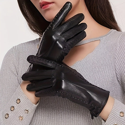 Guantes de Cuero Genuino Personalizados para Mujer
