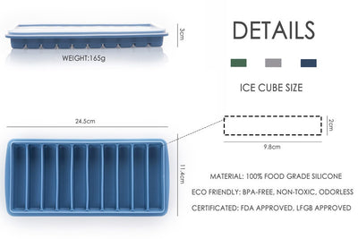 Molde de Hielo Extra Grande en Tiras de Silicona - Image 10