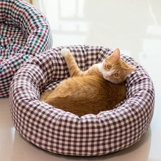 Cama Cálida para Gatos tipo Huevo con Cojín Removible y Lavable