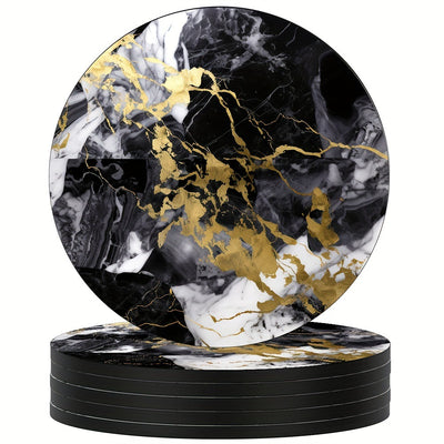 Posavasos Cerámico Mármol Aislante Térmico Impermeable Antitintas - Image 9