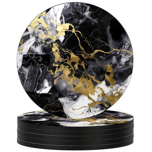 Posavasos Cerámico Mármol Aislante Térmico Impermeable Antitintas - Image 9