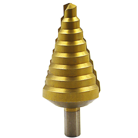 Broca Escalonada de Acero 10-45mm para Perforación Profesional en Madera y Metal