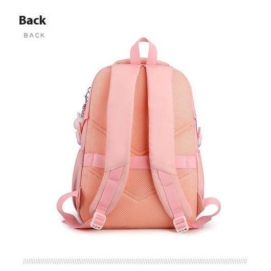 Mochila Escolar Ligera y de Gran Capacidad con Contraste de Colores - Image 14