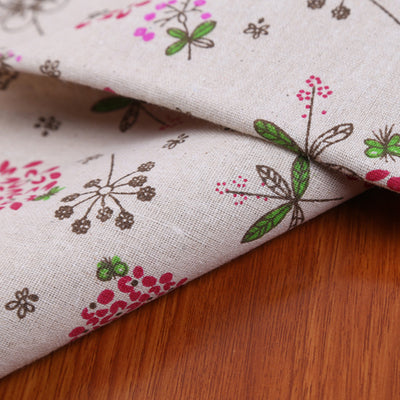 Tela Estampada de Kapok, Algodón y Cáñamo Blendado - Image 3