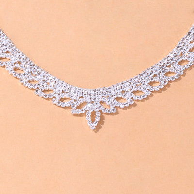 Conjunto de Collar y Aretes de Novia Lujo Ligero para Vestido de Boda - Image 6