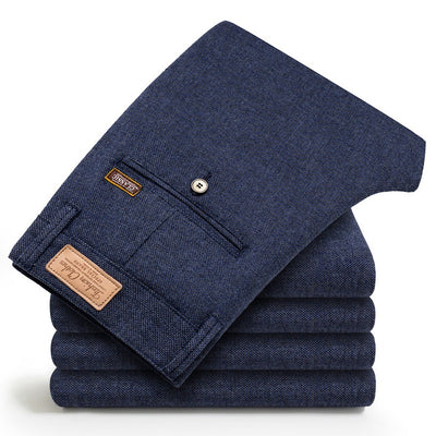 Pantalones Casuales de Algodón y Lino para Hombre - Estilo Business Otoño - Image 15