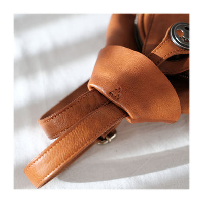 Bolso de Cuero Retro con Gran Capacidad para Hombro - Image 8
