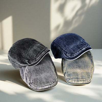 Gorra Denim Estilo Primavera Tendencia Coreana para Hombre - Image 3