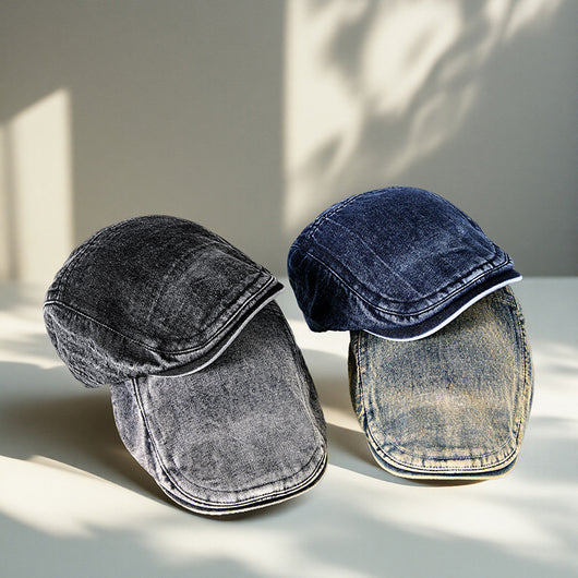 Gorra Denim Estilo Primavera Tendencia Coreana para Hombre - Image 3