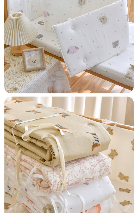 Barrera de Cama para Bebé en Algodón Gasa - Protección Suave Recién Nacido - Image 15
