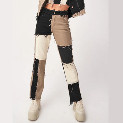 Pantalones Vaqueros Cintura Alta Efecto Reductor Estilo Casual
