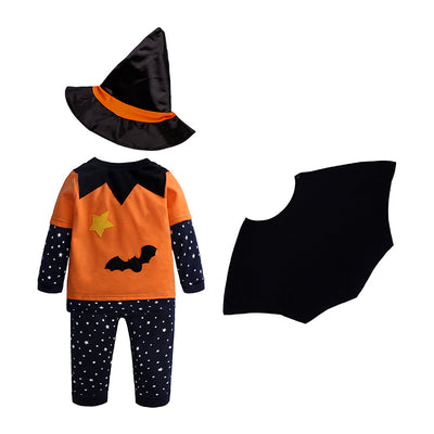 Disfraz de Calabaza para Bebé - Conjunto de 4 Piezas con Capa y Sombrero - Image 7