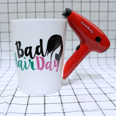 Taza Secadora de Cabello Cerámica - Decoración Salón de Belleza y Hogar