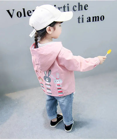 Chaqueta Infantil Niña 3-9 años Impresión Conejo Primavera Otoño - Image 13