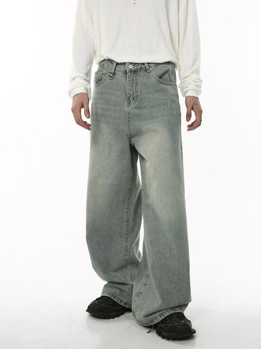 Conjunto de Camisa y Pantalón Oversized Lavado Desgastado en Blanco - Image 16
