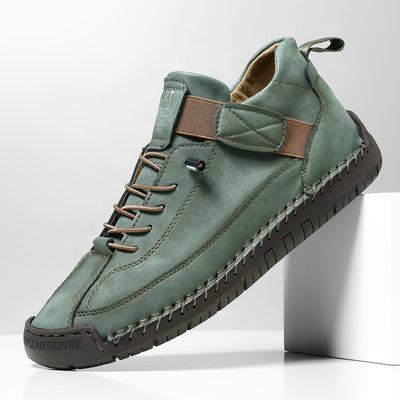 Zapatos Casuales de Otoño-Invierno para Hombre con Suela Plana y Costura a Mano - Image 7