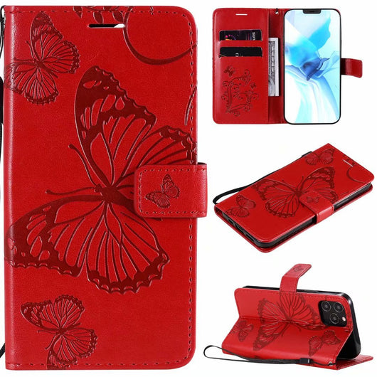 Funda de Cuero para Teléfono con Mariposa Prensada - Image 9