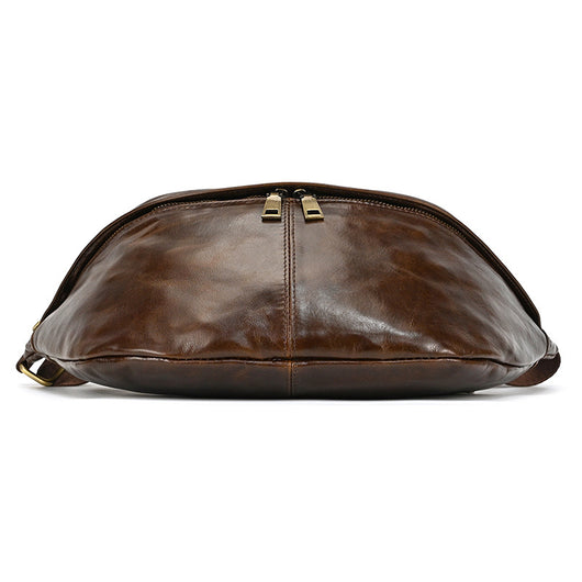 Bolsa de Pecho de Cuero Genuino para Hombre - Grande y Versátil - Image 32