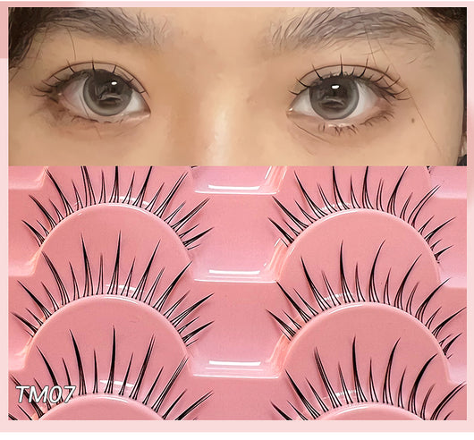Pestañas Postizas Transparentes con Hilo de Pesca Natural - 10 Pares Efecto Cruzado - Image 15