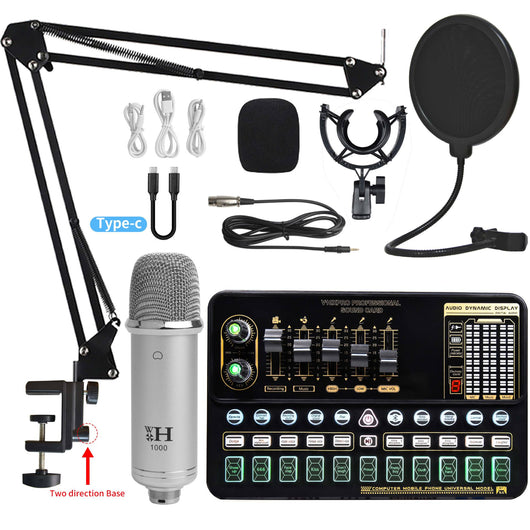 Kit de Tarjeta de Sonido para Transmisión en Vivo con Micrófono Condensador - Image 4